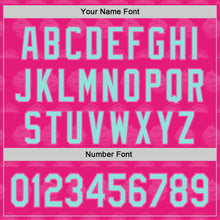 Load image into Gallery viewer, Custom Hot Pink Ice Blue-Pink 3D Pattern Design Foodie Food Dessert Cake Authentic Baseball Jersey
