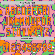 Load image into Gallery viewer, Custom Medium Pink Bay Orange-Purple 3D Pattern Design Funny Cartoon Kid Authentic Baseball Jersey
