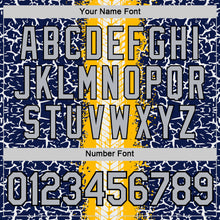 Load image into Gallery viewer, Custom Navy Light Gray Gold-Black 3D Esports Performance T-Shirt
