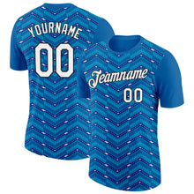 Load image into Gallery viewer, Custom Blue Royal Lakes Blue-Black 3D Esports Performance T-Shirt
