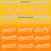 Load image into Gallery viewer, Custom Yellow Bay Orange-White 3D Pattern Design Father&#39;s Day Family Love Fade Authentic Baseball Jersey
