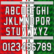 Load image into Gallery viewer, Custom White Red Green-Black 3D Mexico Authentic Baseball Jersey

