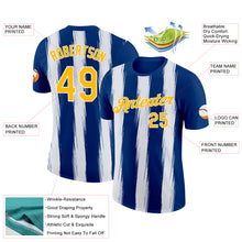 Load image into Gallery viewer, Custom US Navy Blue Gold-White 3D Esports Performance T-Shirt
