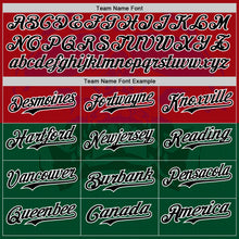 Load image into Gallery viewer, Custom Cardinal Black-Kelly Green 3D Mexico Authentic Baseball Jersey
