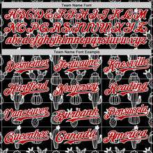Load image into Gallery viewer, Custom Black Red-White 3D Mexican Cactus Authentic Baseball Jersey
