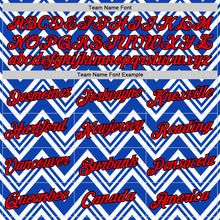 Load image into Gallery viewer, Custom White Fire Red Thunder Blue-Black 3D Esports Performance T-Shirt
