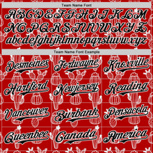 Load image into Gallery viewer, Custom Red Black-White 3D Mexican Cactus Authentic Baseball Jersey
