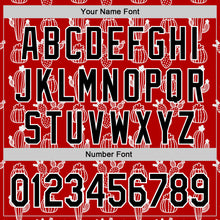 Load image into Gallery viewer, Custom Red Black-White 3D Mexican Cactus Authentic Baseball Jersey
