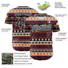 Load image into Gallery viewer, Custom Black White 3D Skull And Leopard Print Authentic Baseball Jersey
