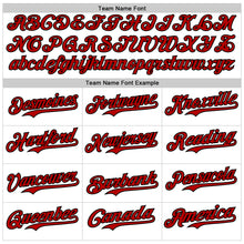 Load image into Gallery viewer, Custom White Red-Black 3D Cuba Cuban Flag Authentic Baseball Jersey
