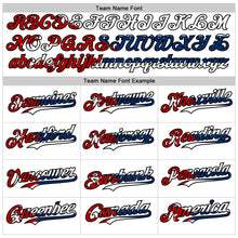 Load image into Gallery viewer, Custom White Red Black-Cuban Flag 3D Cuba Authentic Baseball Jersey
