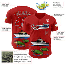 Load image into Gallery viewer, Custom Red Black White-Cuban Flag 3D Cuba Authentic Baseball Jersey
