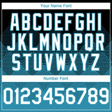 Load image into Gallery viewer, Custom Black White-Panther Blue 3D Gradient Square Shape Authentic Baseball Jersey
