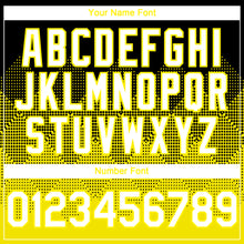Load image into Gallery viewer, Custom Black Light Yellow 3D Gradient Square Shape Authentic Baseball Jersey
