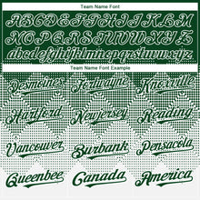 Load image into Gallery viewer, Custom Green White 3D Gradient Square Shape Authentic Baseball Jersey
