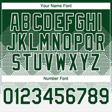 Load image into Gallery viewer, Custom Green White 3D Gradient Square Shape Authentic Baseball Jersey

