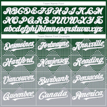 Load image into Gallery viewer, Custom Green White-Gray 3D Gradient Square Shape Authentic Baseball Jersey
