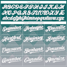 Load image into Gallery viewer, Custom Teal White-Gray 3D Gradient Square Shape Authentic Baseball Jersey
