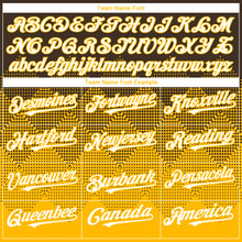 Load image into Gallery viewer, Custom Brown White-Gold 3D Gradient Square Shape Authentic Baseball Jersey
