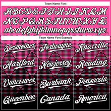Load image into Gallery viewer, Custom Pink White-Black 3D Gradient Square Shape Authentic Baseball Jersey
