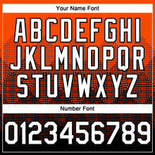 Load image into Gallery viewer, Custom Orange White-Black 3D Gradient Square Shape Authentic Baseball Jersey
