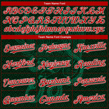 Load image into Gallery viewer, Custom Green Red Kelly Green-White 3D Mexico Authentic Baseball Jersey
