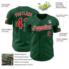 Load image into Gallery viewer, Custom Kelly Green Red-White 3D Mexico Authentic Baseball Jersey
