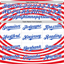 Load image into Gallery viewer, Custom White Thunder Blue-Red 3D Patriotic American Flag Authentic Baseball Jersey
