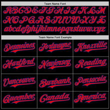 Load image into Gallery viewer, Custom Black Fire Red-Royal 3D Patriotic American Flag And Muscle Car Authentic Baseball Jersey
