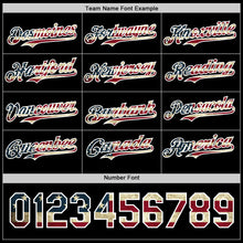 Load image into Gallery viewer, Custom Black Vintage USA Flag-White 3D Patriotic American Symbol Authentic Baseball Jersey
