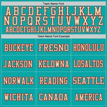 Load image into Gallery viewer, Custom Aqua Vintage USA Flag Cream-Red Mesh Authentic Throwback Football Jersey
