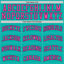 Load image into Gallery viewer, Custom Aqua Pink-Navy Authentic Basketball Jersey
