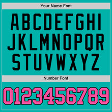 Load image into Gallery viewer, Custom Aqua Pink-Black Authentic Basketball Jersey
