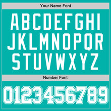 Load image into Gallery viewer, Custom Aqua White Authentic Basketball Jersey
