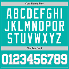 Load image into Gallery viewer, Custom Aqua White-Gray Authentic Basketball Jersey
