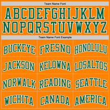 Load image into Gallery viewer, Custom Bay Orange Kelly Green-White Authentic Basketball Jersey
