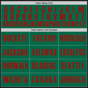Custom Black Kelly Green-Red Authentic Baseball Jersey