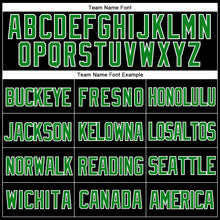 Load image into Gallery viewer, Custom Black Grass Green-White Mesh Authentic Throwback Baseball Jersey
