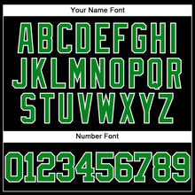 Load image into Gallery viewer, Custom Black Grass Green-White Mesh Authentic Throwback Baseball Jersey
