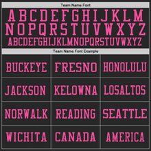 Load image into Gallery viewer, Custom Black Neon Green-Pink Mesh Authentic Throwback Football Jersey
