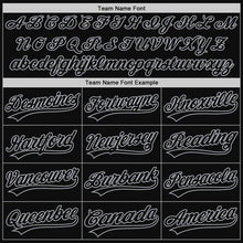 Load image into Gallery viewer, Custom Black Gray Authentic Throwback Baseball Jersey
