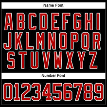 Load image into Gallery viewer, Custom Black Red-White Hockey Jersey
