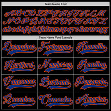 Load image into Gallery viewer, Custom Black Royal-Orange Hockey Jersey
