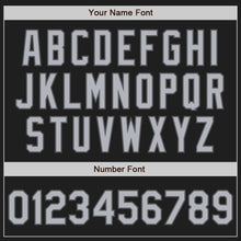 Load image into Gallery viewer, Custom Black Gray-Steel Gray Authentic Baseball Jersey
