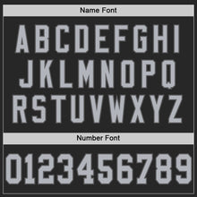 Load image into Gallery viewer, Custom Black Gray-Steel Gray Mesh Authentic Football Jersey
