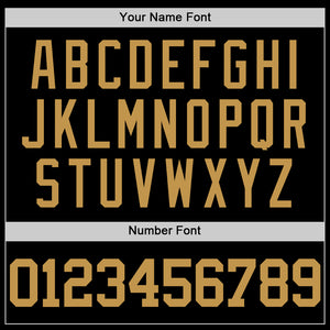 Custom Black Old Gold Pinstripe Old Gold Authentic  Basketball Jersey