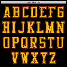 Load image into Gallery viewer, Custom Black Orange-Gold Authentic Baseball Jersey
