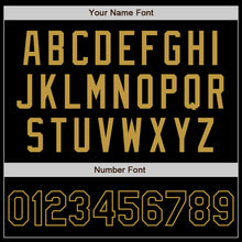 Load image into Gallery viewer, Custom Black Old Gold Authentic Baseball Jersey
