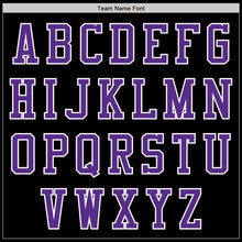 Load image into Gallery viewer, Custom Black Purple-White Authentic Baseball Jersey
