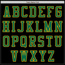 Load image into Gallery viewer, Custom Black Kelly Green-Gold Authentic Baseball Jersey
